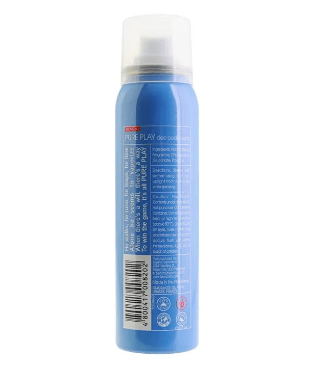 BENCH Pure Play Deo Body Spray 100ml - Pinoyhyper