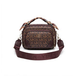 Monogram Wide-Strap Crossbody Bag - 500
