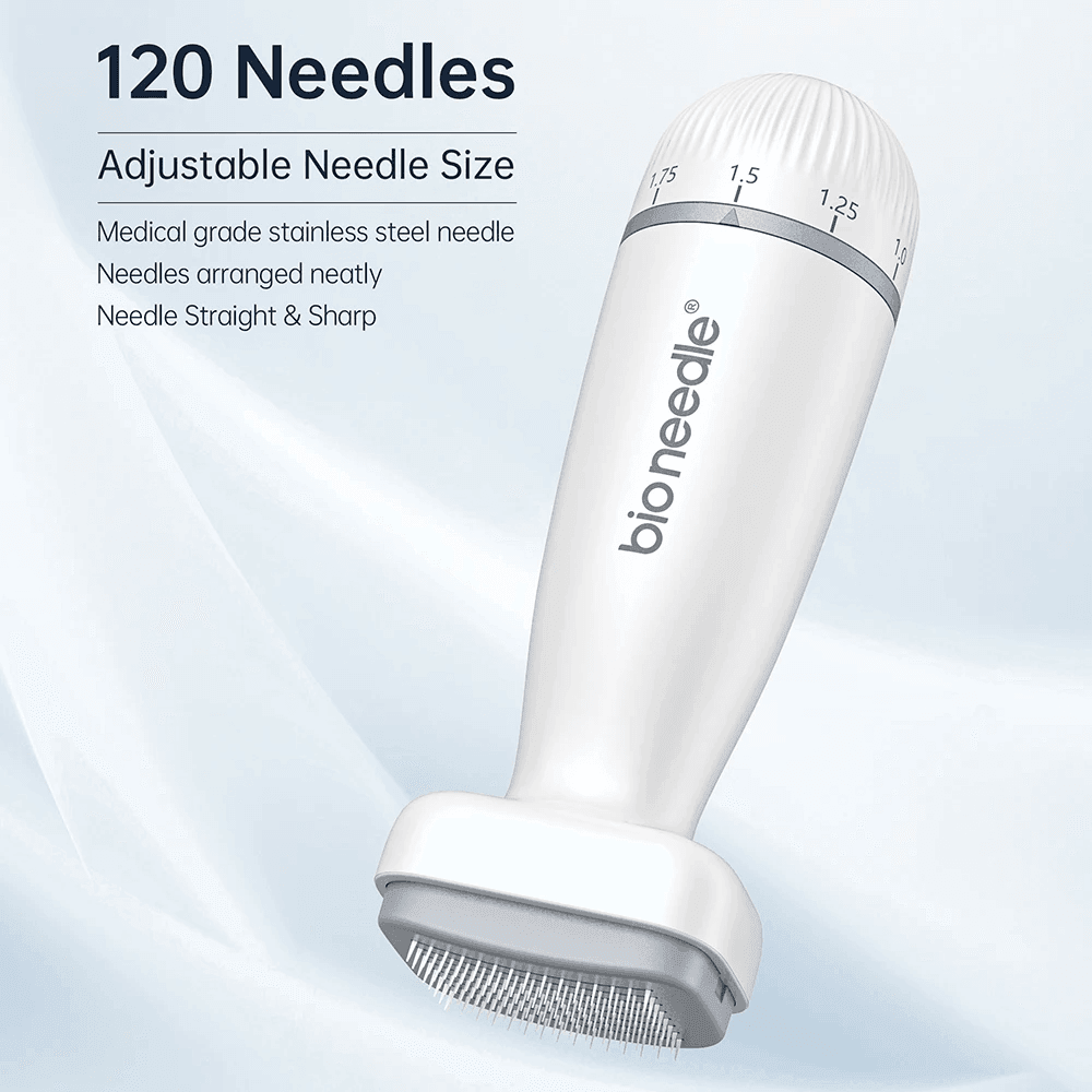 Bio Needle Adjustable Derma Stamp Hair Regrowth 120 Needles - Pinoyhyper