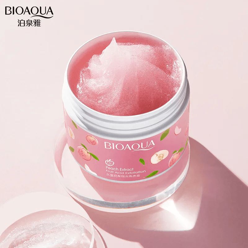 BIOAQUA Peach Extract Exfoliating Body Scrub Gel - 140g - Pinoyhyper