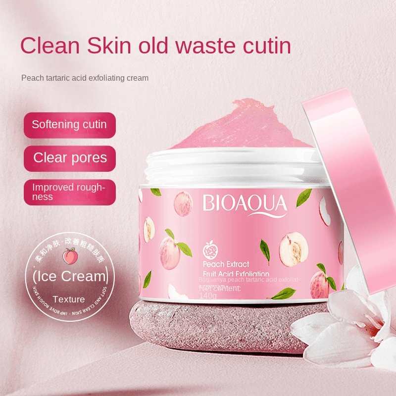 BIOAQUA Peach Extract Exfoliating Body Scrub Gel - 140g - Pinoyhyper