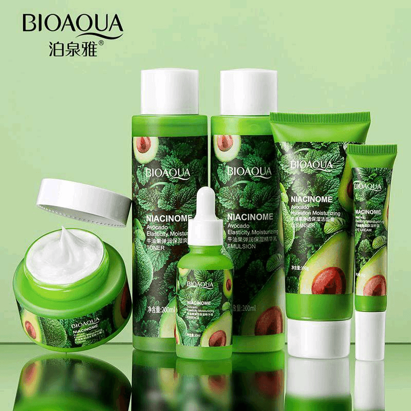 BIOAQUA Professional Natural Skin Care Avocado Face Skin Care Sets - Pinoyhyper