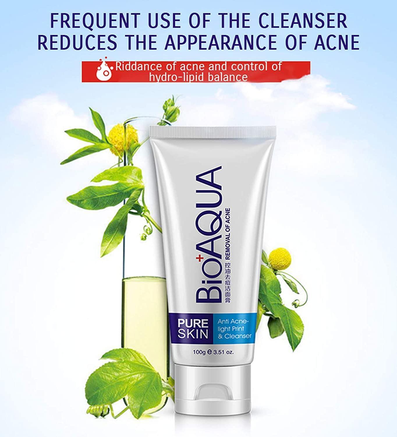 BIOAQUA Skin Care Acne Face Removal Cleanser Cream Spots Scar Blemish Mark 100g - Pinoyhyper