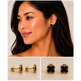 Four-Leaf Clover Stud Earrings - 125