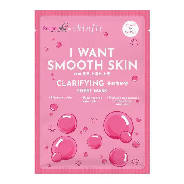 Brilliant I Want Smooth Skin Clarifying Sheet Mask - Pinoyhyper