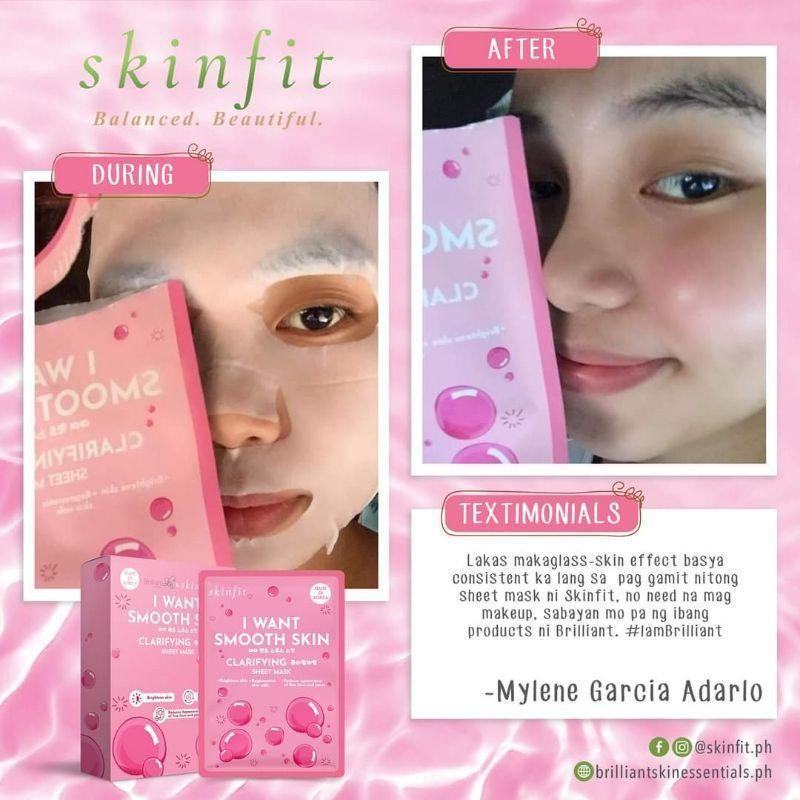 Brilliant I Want Smooth Skin Clarifying Sheet Mask - Pinoyhyper