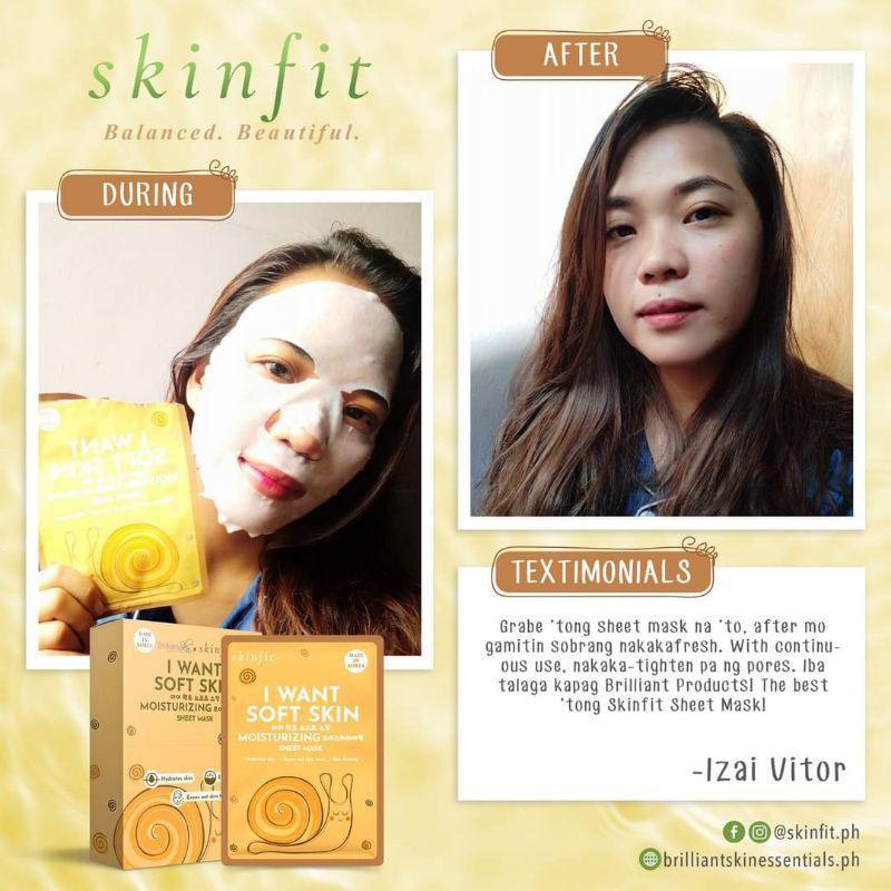 Brilliant I Want Soft Skin Moisturizing Sheet Mask - Pinoyhyper