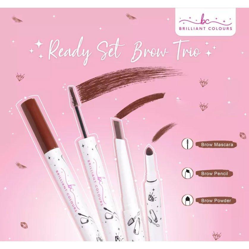 Brilliant Skin Colours Ready Set Eye Brow Trio - 1.84g ( Creative ) - Pinoyhyper