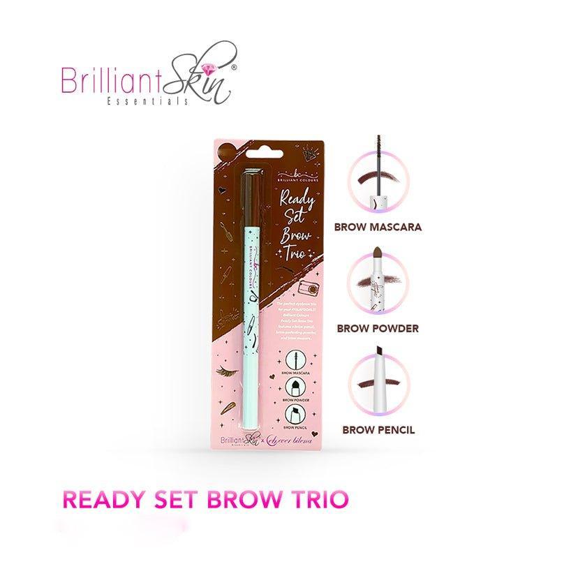 Brilliant Skin Colours Ready Set Eye Brow Trio - 1.84g ( Creative ) - Pinoyhyper