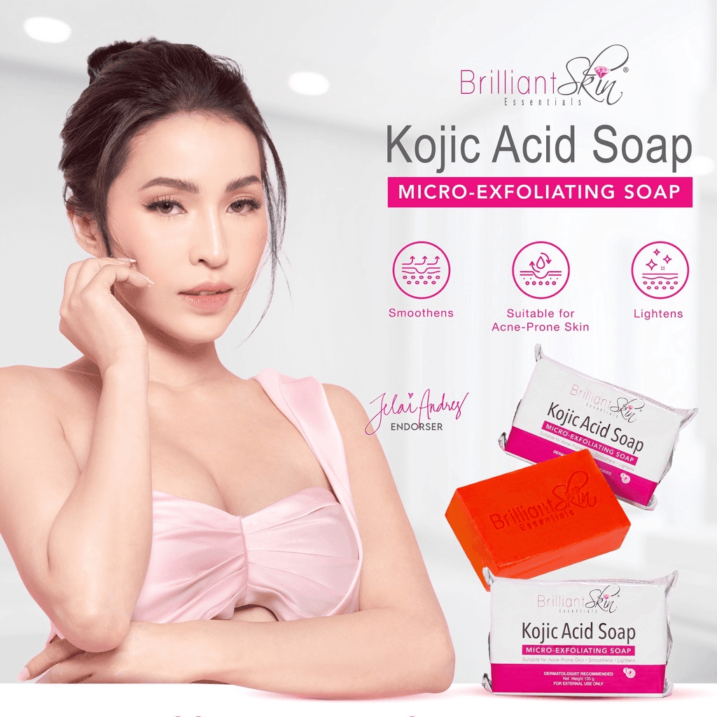 Brilliant Skin Kojic Acid Micro Exfoliating Soap - 135g - Pinoyhyper