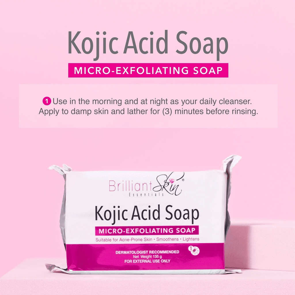 Brilliant Skin Kojic Acid Micro Exfoliating Soap - 135g - Pinoyhyper