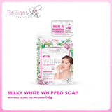 Brilliant Skin Milky White Whipped Soap - 100g - Pinoyhyper