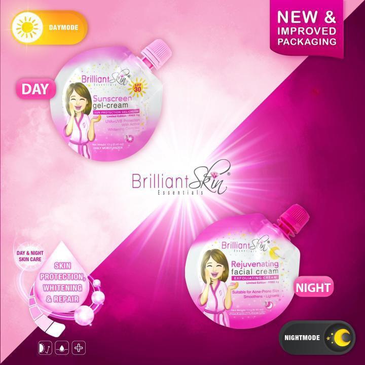 Brilliant Skin Rejuvenating Facial Cream Day & Night Sachet -13g - Pinoyhyper