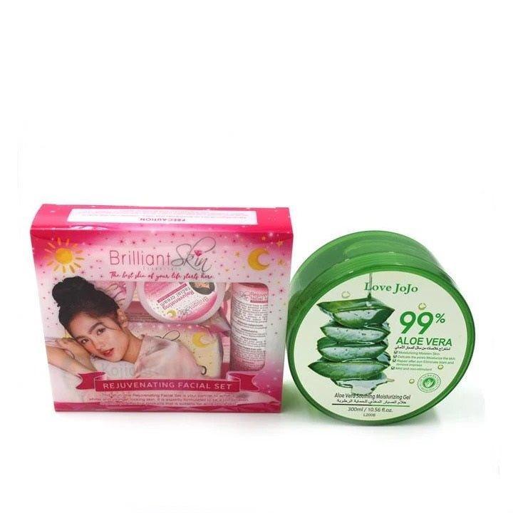 Brillient Rejuvenating Set and Aloe Vera 99% Combo - Pinoyhyper