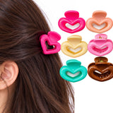 Multicolor Bow Design Hair Claw Clips - 12 Pcs (A-18)