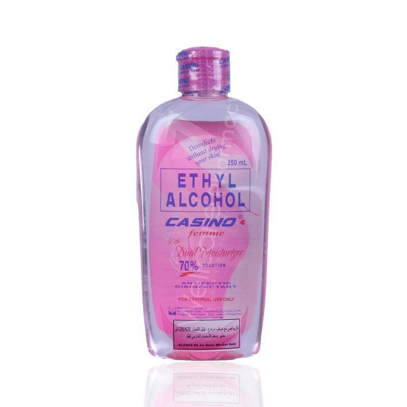 Casino 70% Ethyl Alcohol Femme With Dual Moisturizer 250ml - Pinoyhyper