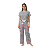 Women’s Plain Pajama 2Pcs Set - 3002