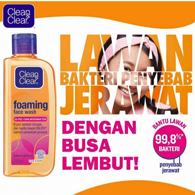 Clean & Clear Foaming Face Wash Oil Free - 100ml - Pinoyhyper