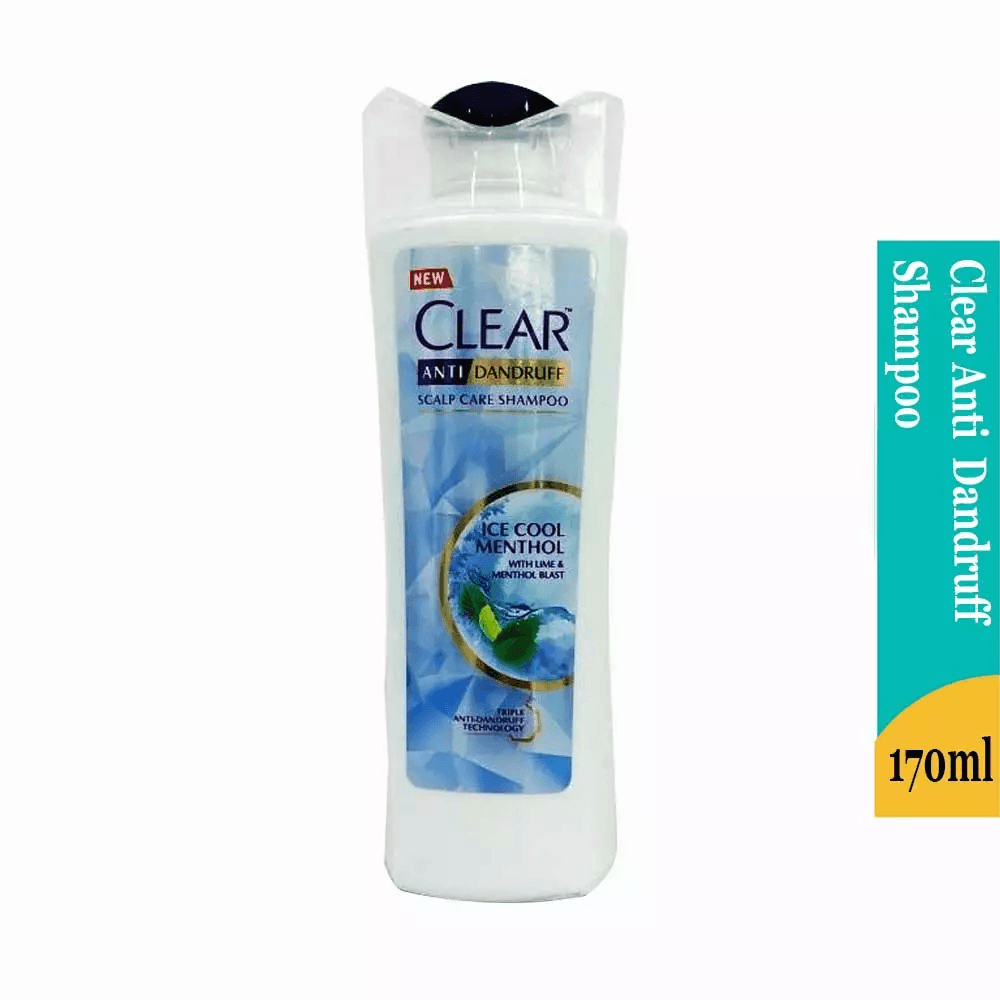 Clear Anti-Dandruff Ice Cool Menthol Shampoo - 170ml - Pinoyhyper