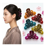 Dantiya Flower Shaped Hair Claw Clips - 6 Pcs (ACF0058)