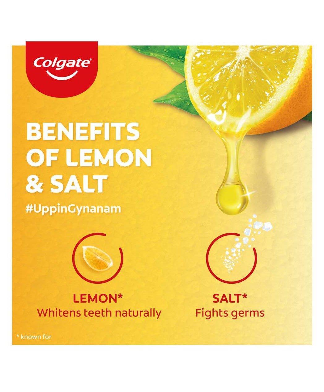 Colgate Active Salt Lemon Germ Fighting Toothpaste - 200gm - Pinoyhyper