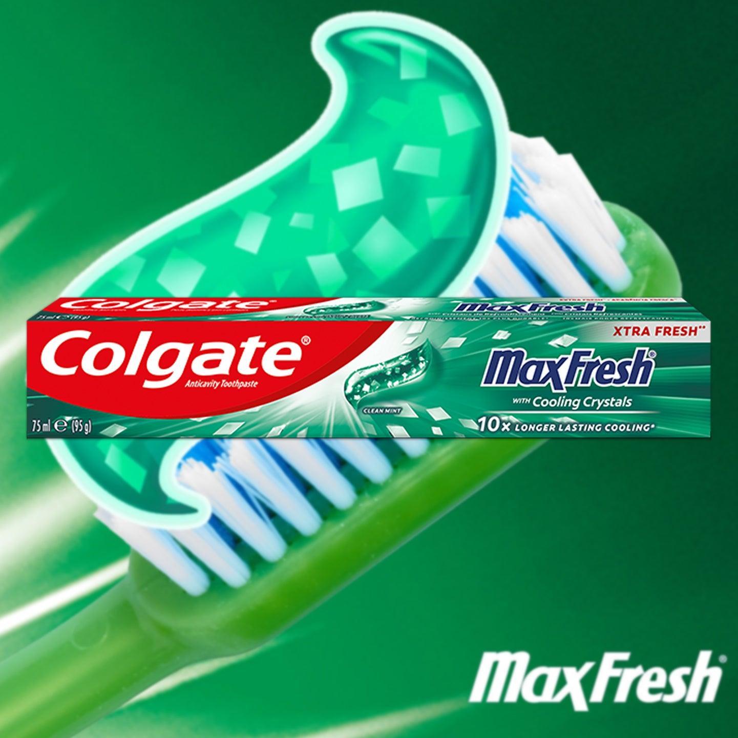 Colgate Max Fresh Clean Mint Gel Toothpaste - 4 x 75ml - Pinoyhyper