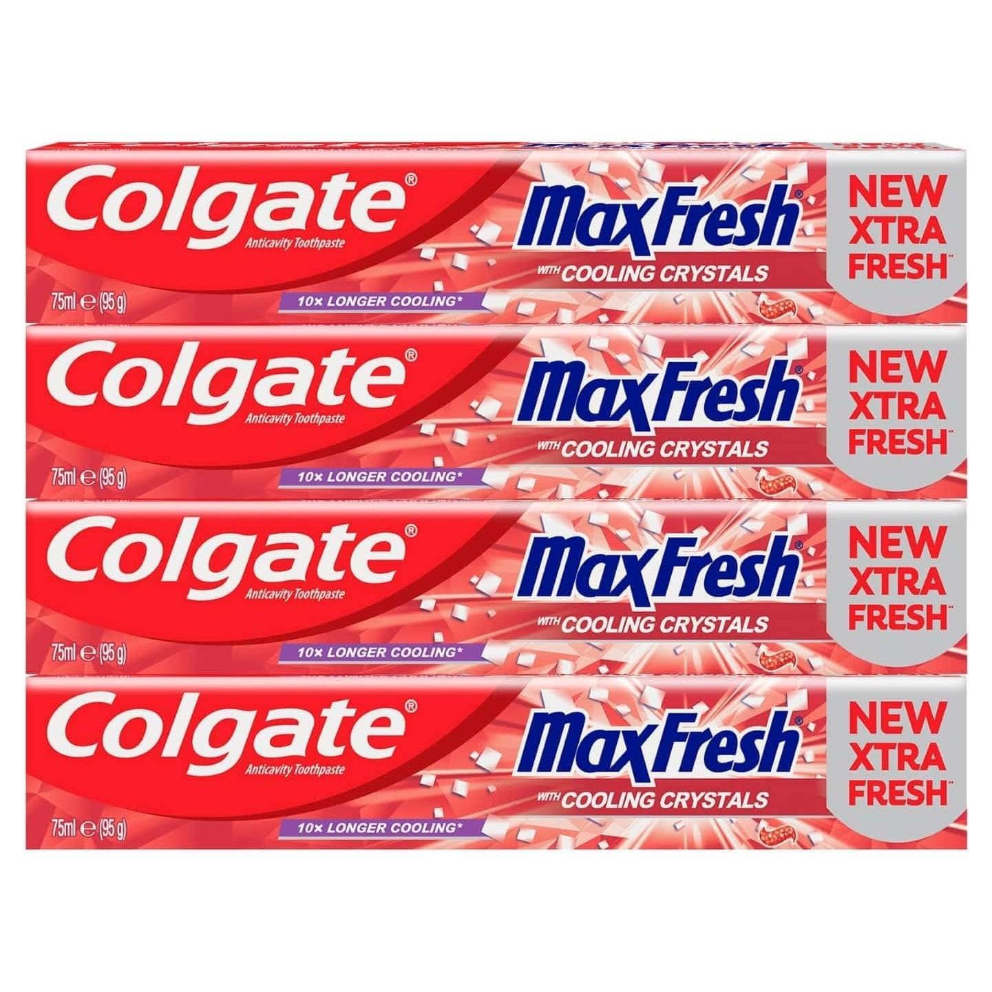 Colgate Tooth Paste Max Fresh Spicy - 75 ml x 4 Pcs - Pinoyhyper