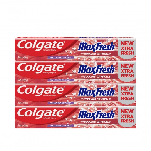 Colgate Tooth Paste Max Fresh Spicy - 75 ml x 4 Pcs - Pinoyhyper