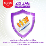 Colgate ZigZag Anti-Bacterial Toothbrush - Soft (Pack of 6) - Pinoyhyper