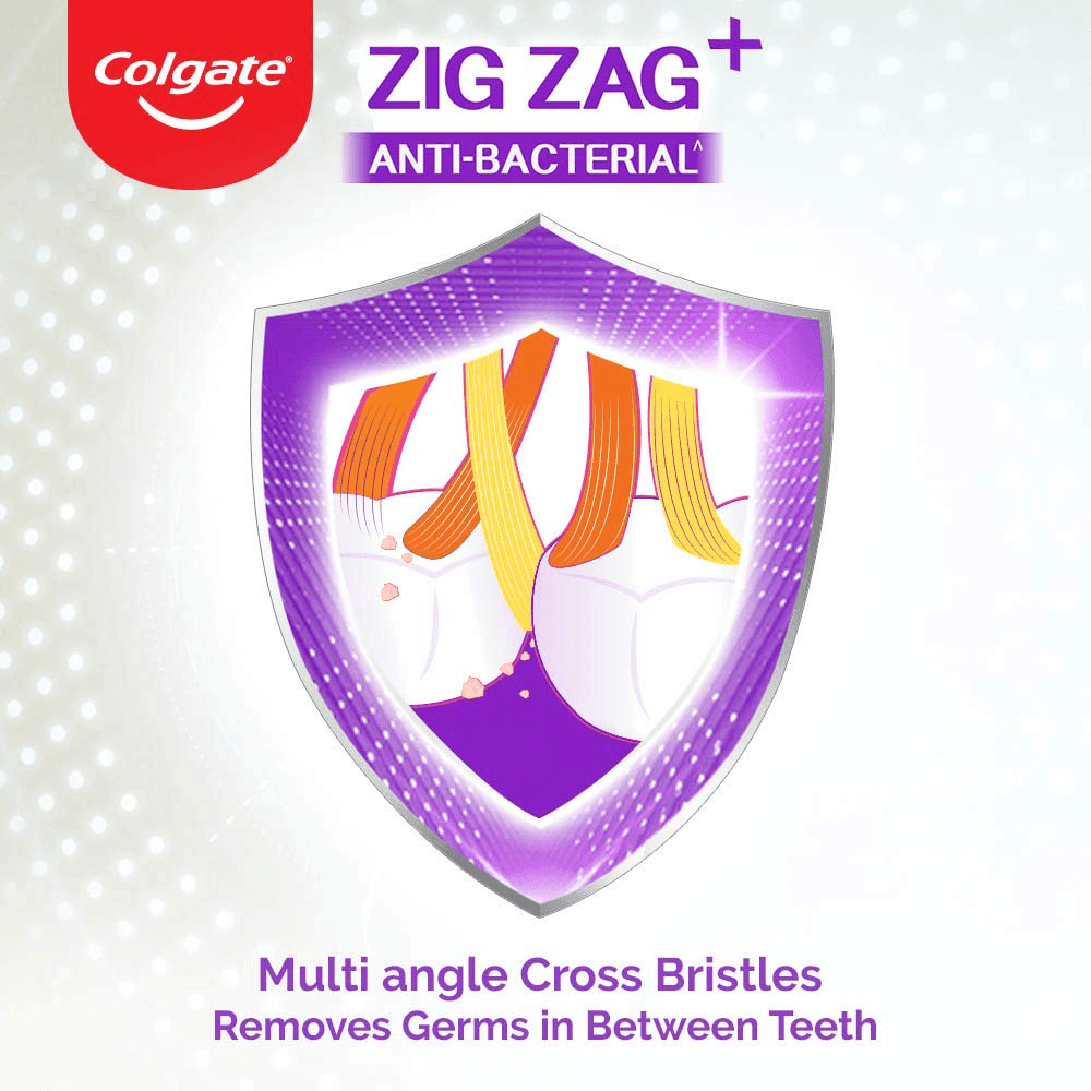 Colgate ZigZag Anti-Bacterial Toothbrush - Soft (Pack of 6) - Pinoyhyper