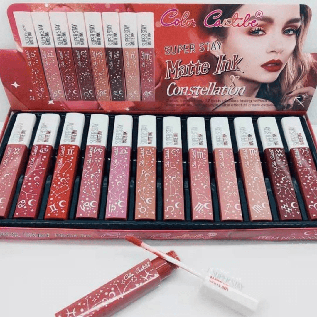 Color Castle Super Stay Matte Ink Constellation Lip Gloss 12Pcs Set - Pinoyhyper