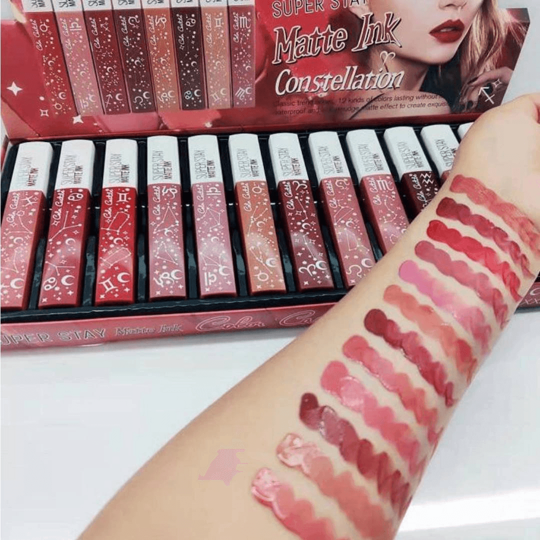 Color Castle Super Stay Matte Ink Constellation Lip Gloss 12Pcs Set - Pinoyhyper