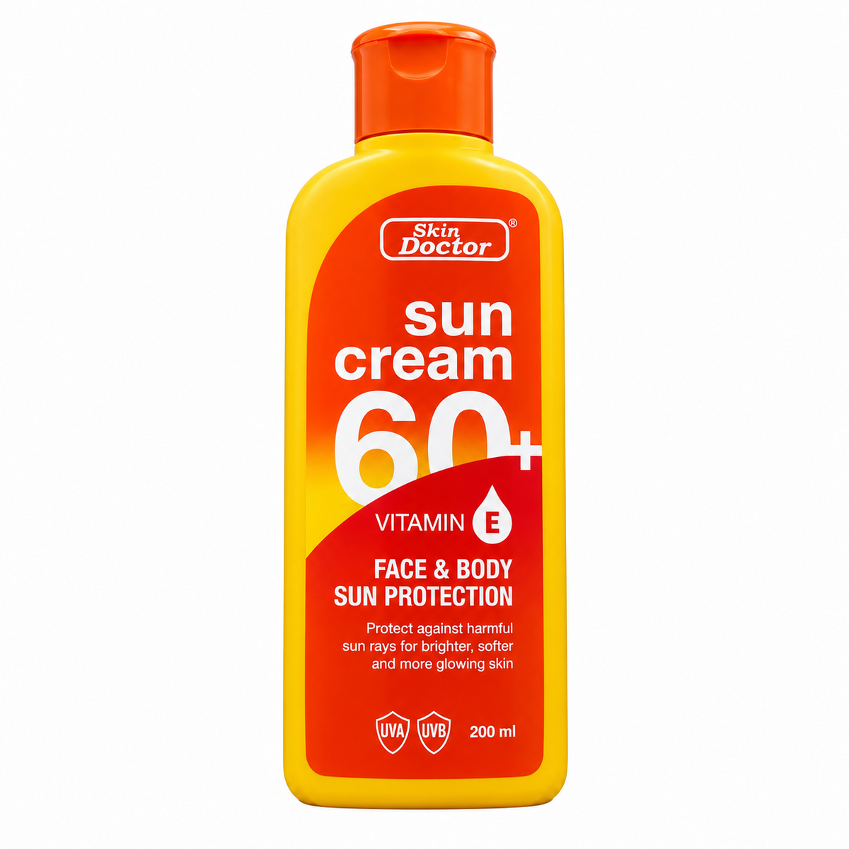 Skin Doctor Sun Cream 60+ Face & Body Sun Protection - 200ml