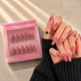 Pink Key High-End Wearable Nail Art #01 - PK2409-1 (12 Pcs)