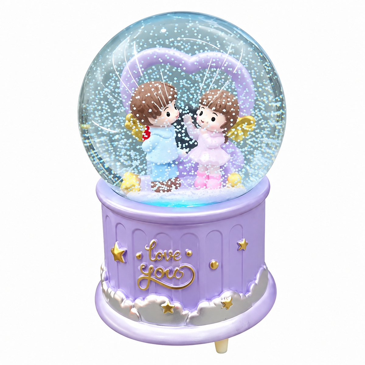 Kujo Romantic Musical Snow Globe for Couples