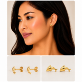 Charming Dolphin-Shaped Stud Earring - 135