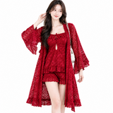Women’s Floral Lace Ruffle Cover-Up Set - M3224