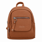 Women's Casual Faux Leather Mini Backpack -  LJ25047