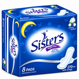 Sisters Night Plus Heavy Flow with Wings 8 Pads