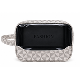 Clear Window Geometric Makeup Bag - 50837