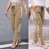 Women's Track Pant with White Side Stripe HY-6-21