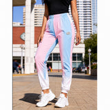 Women's Pastel Ombre Colorblock Joggers-DCX9606