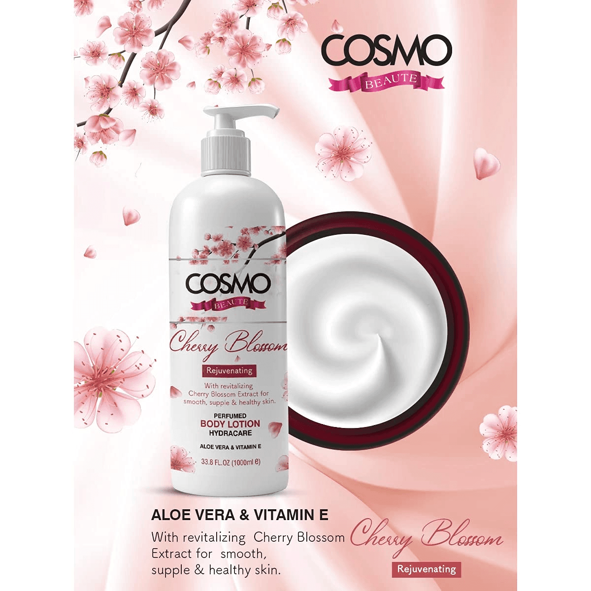 Cosmo Cherry Blossom Body Lotion - 1000ml - Pinoyhyper