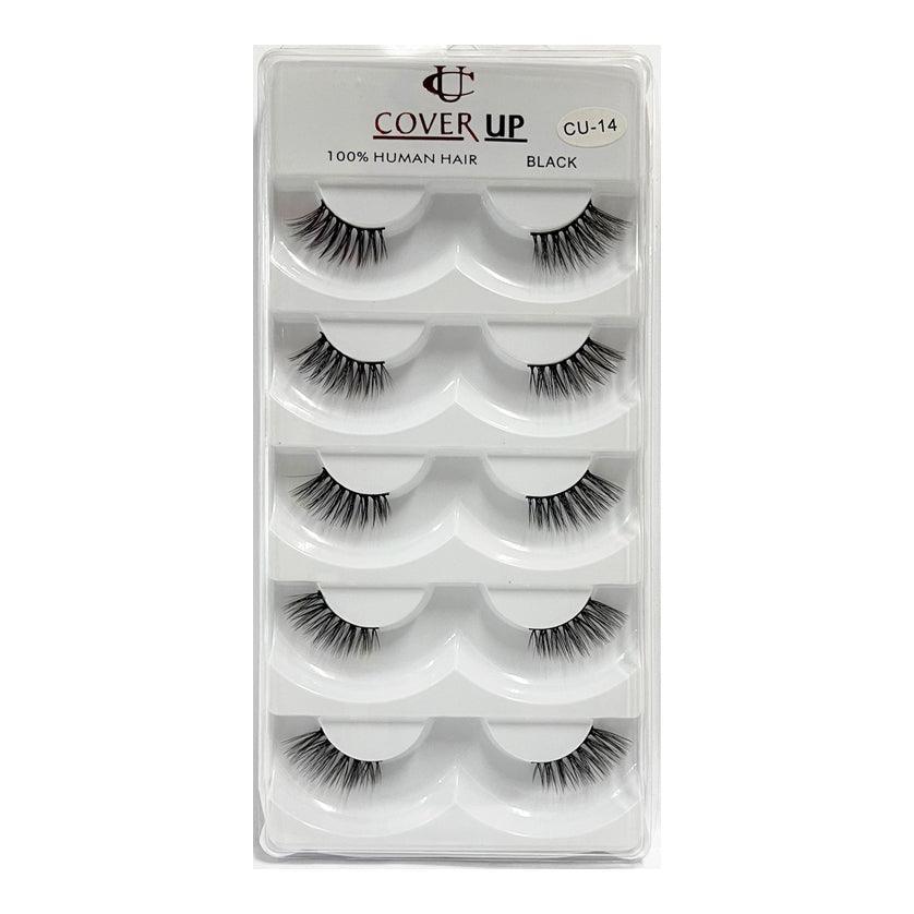 Cover Up 100% Human Hair Eyelash Black  CU-14 - Pinoyhyper