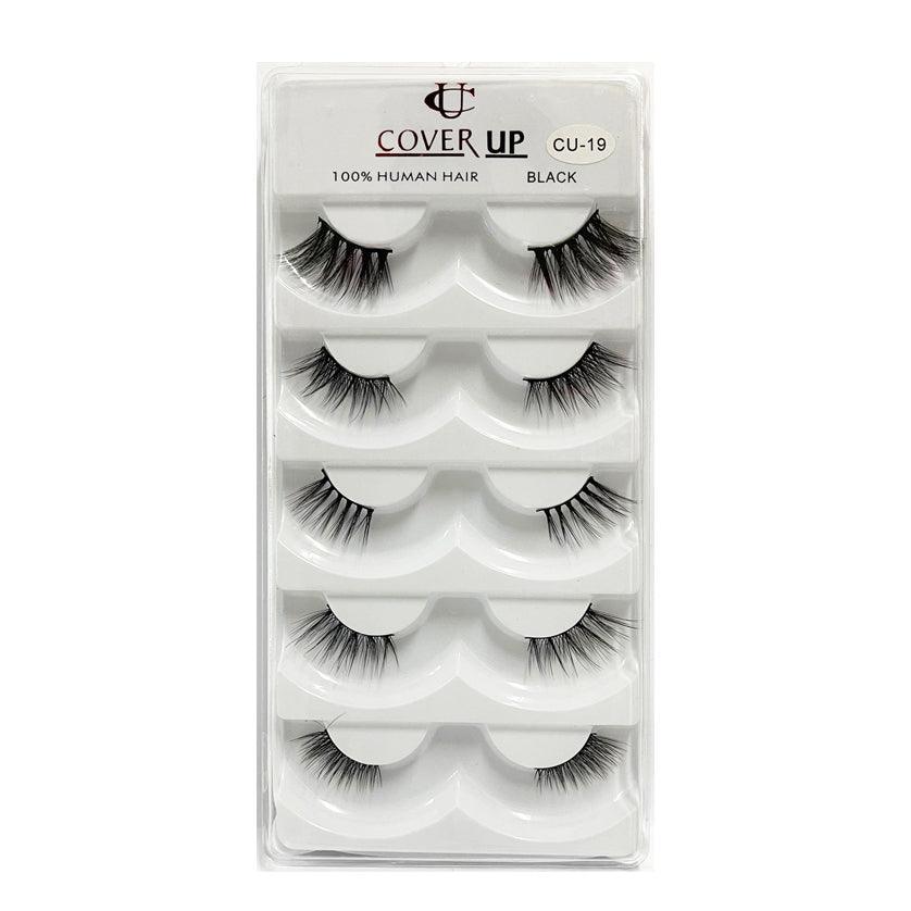 Cover Up 100% Human Hair Eyelash Black  CU-19 - Pinoyhyper