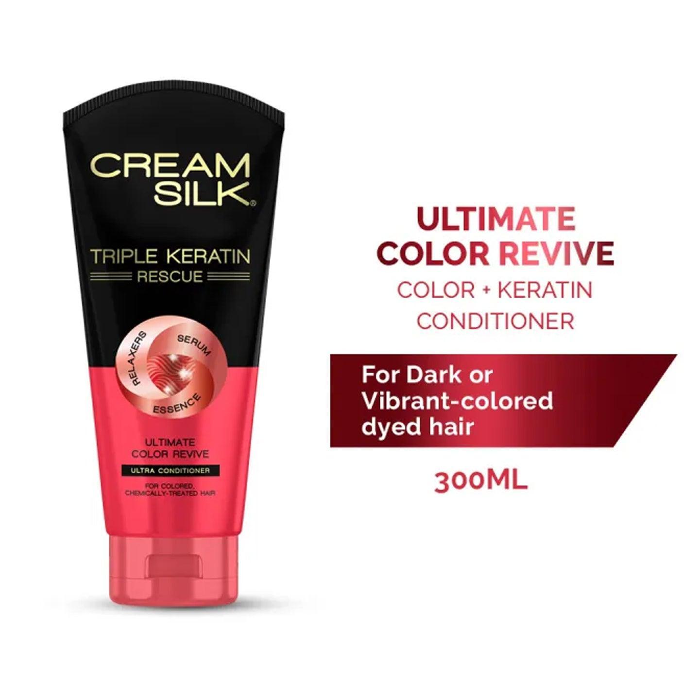 Cream Silk Triple Keratin Rescue Color Revive Hair Conditioner - 300ml - Pinoyhyper