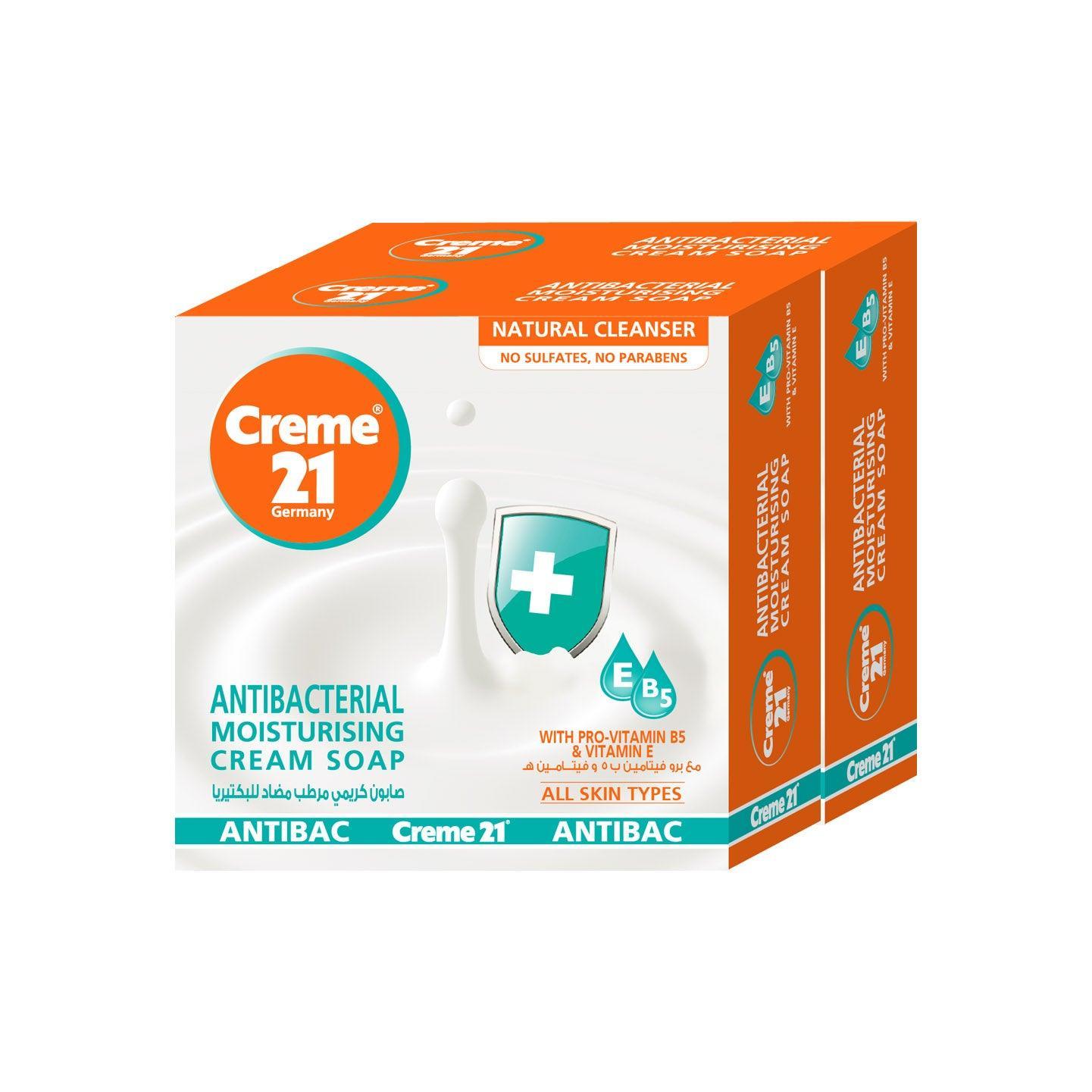 Creme 21 Antibacterial Moisturizing Cream Soap 2Pcs x 125g (Offer) - Pinoyhyper