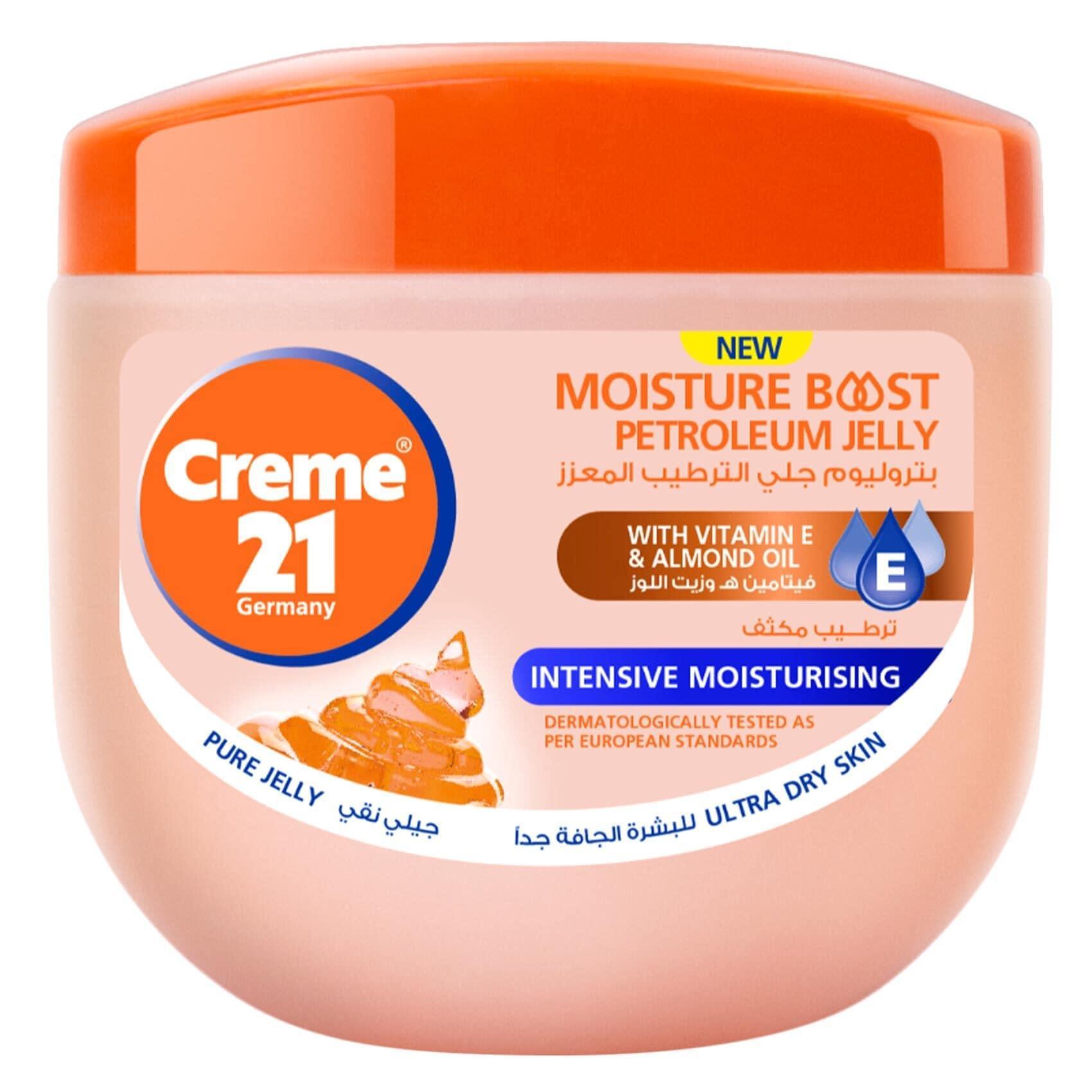 Creme 21 - Intensive Moisturizing Petroleum Jelly With Vitamin E & Almon Oil 300ml - Pinoyhyper