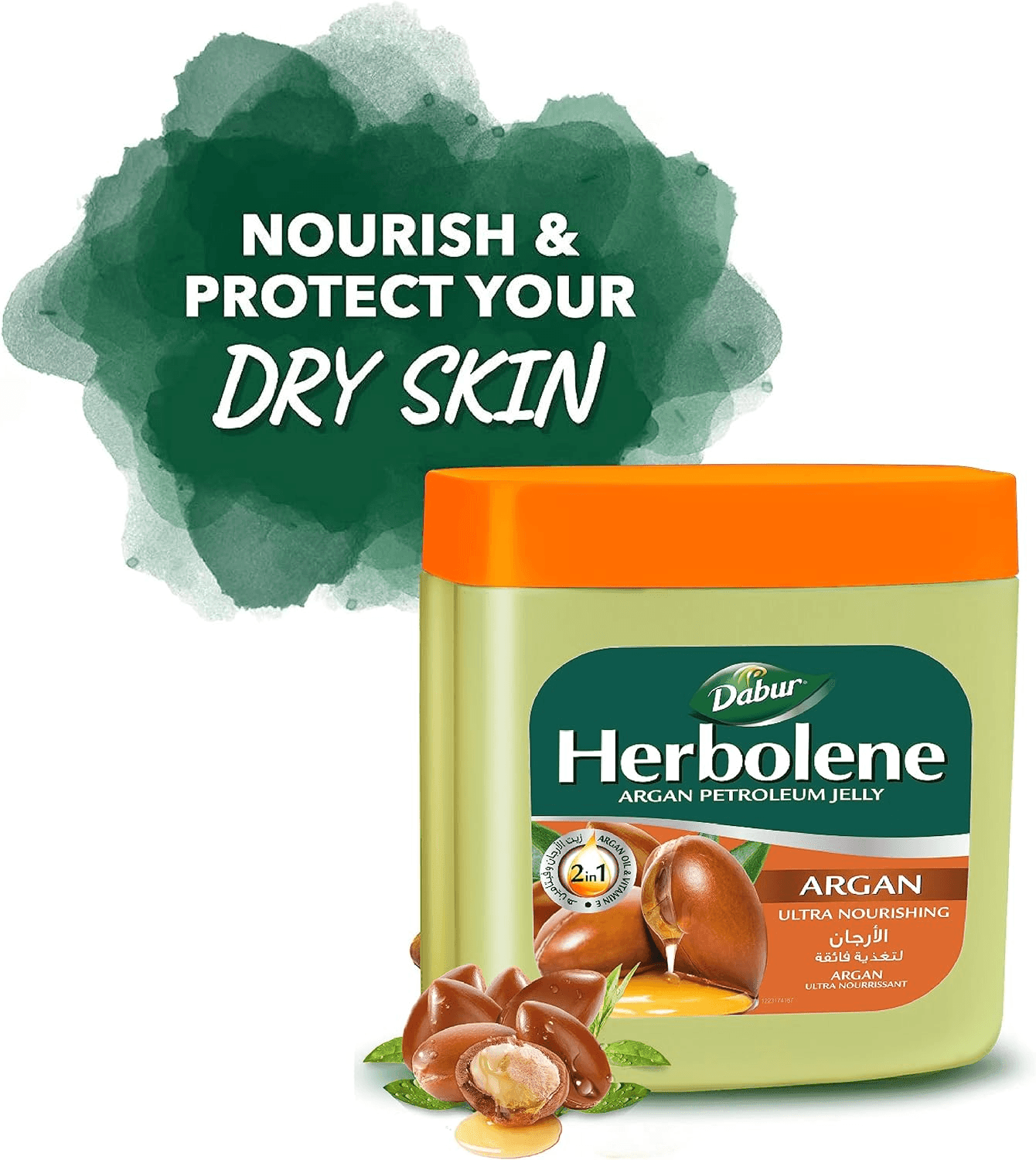 Dabur Herbolene Argan Oil Petroleum Jelly - 225ml - Pinoyhyper