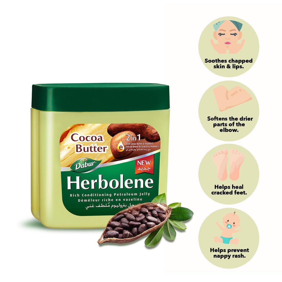 Dabur Herbolene Cocoa Butter Petroleum Jelly 225ml - Pinoyhyper